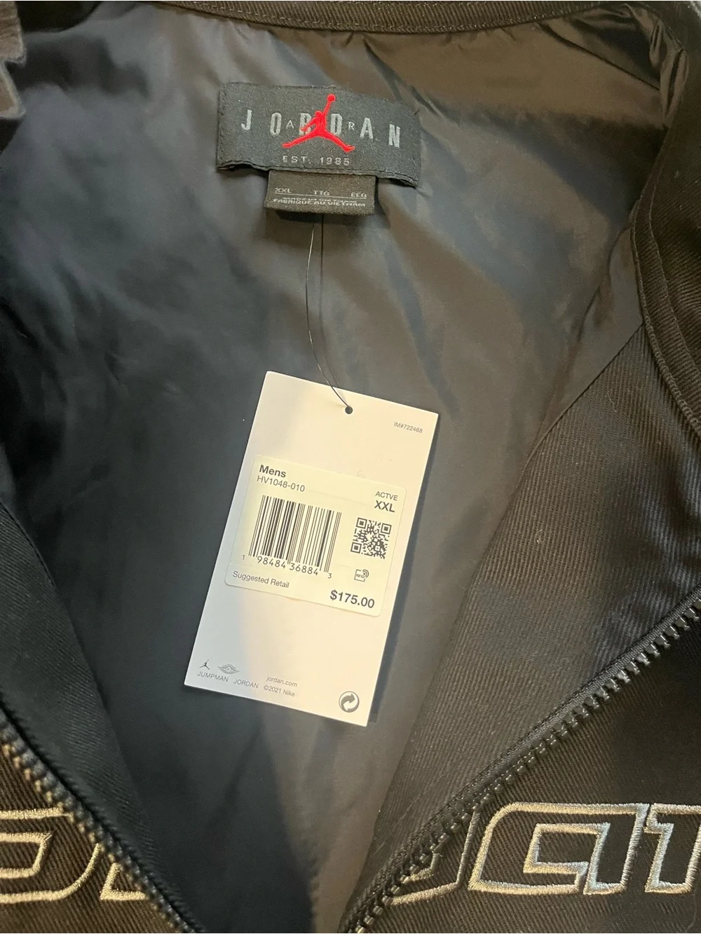 NWT $175 Nike Jordan Brooklyn Men's Motorsport Jacket XXL Black